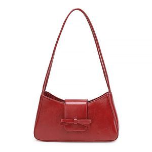 Red Purse Cute Bow Vintage Small Red Shoulder Bag Trendy Y2K Purses :^)